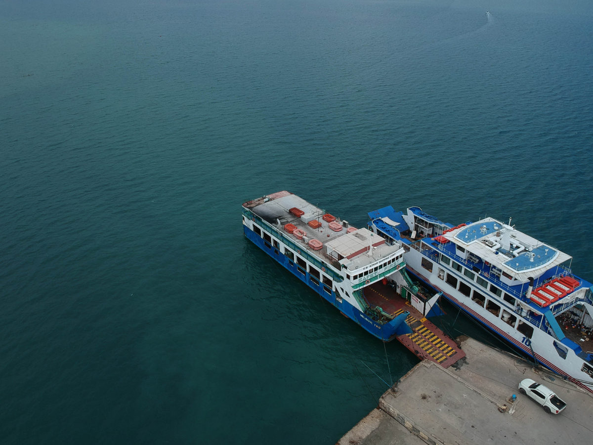 Aznar vessels docked at port